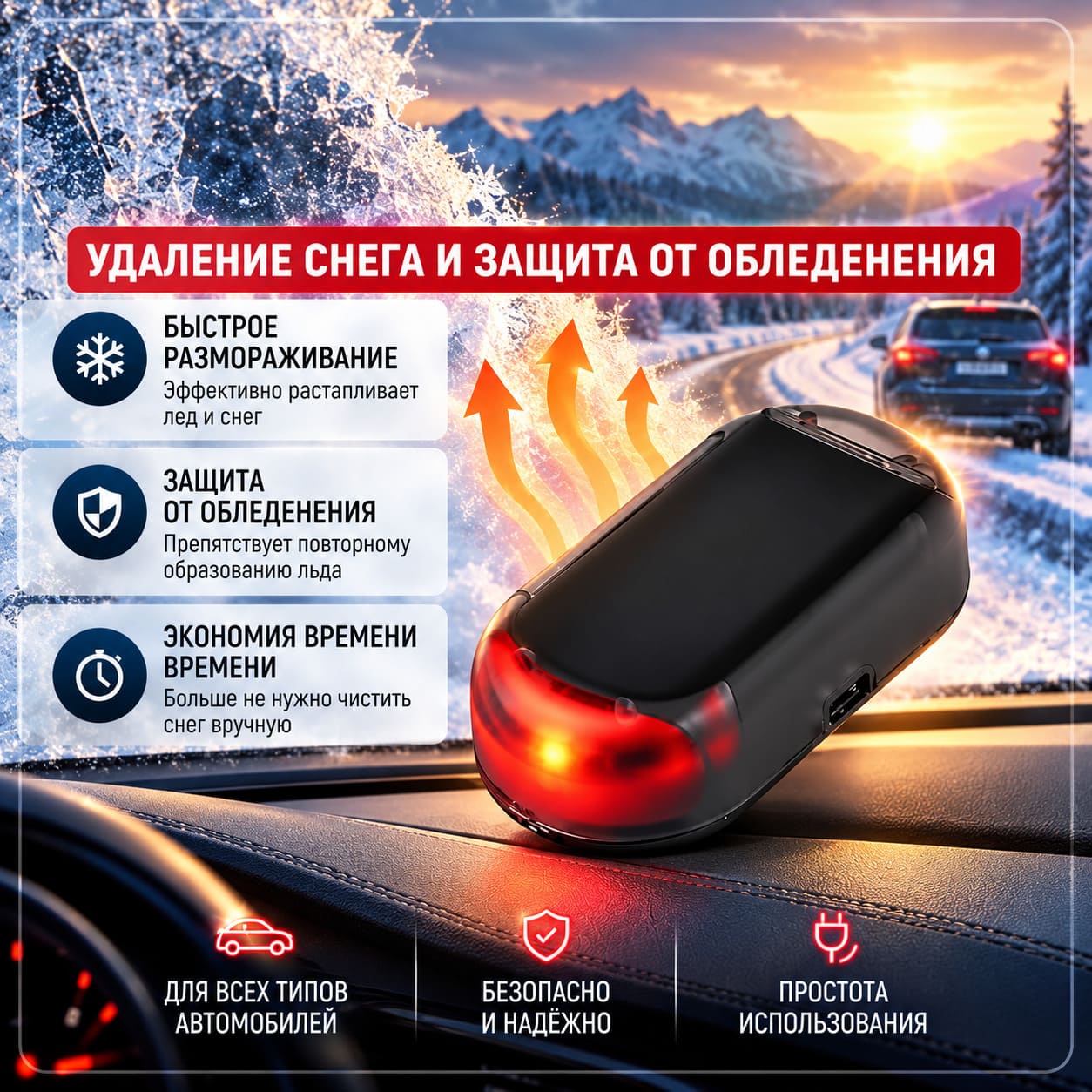 Портативный антиобледенитель Rayhong